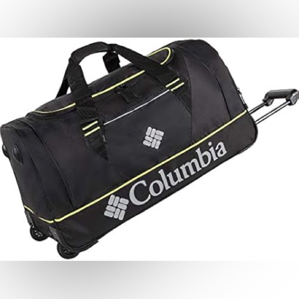 Columbia Black and Yellow Duffel Bag
